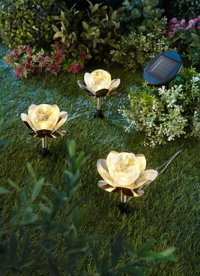 LED-Seerosen, 3-teilig 