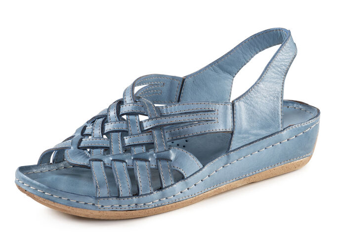 Gemini, schicke Damen-Sandalen, Weite G, mit Gummizug JEANS