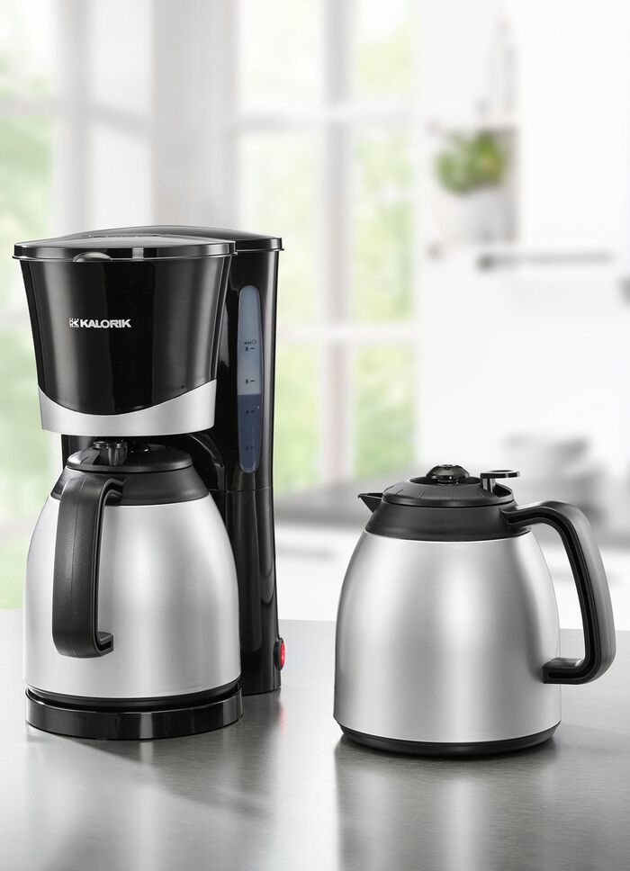 Kaffeemaschine mit 2 Thermokannen von Efbe-Schott SILBER