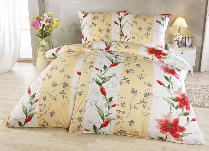 Bettwäsche-Garnitur mit Reißverschluss 