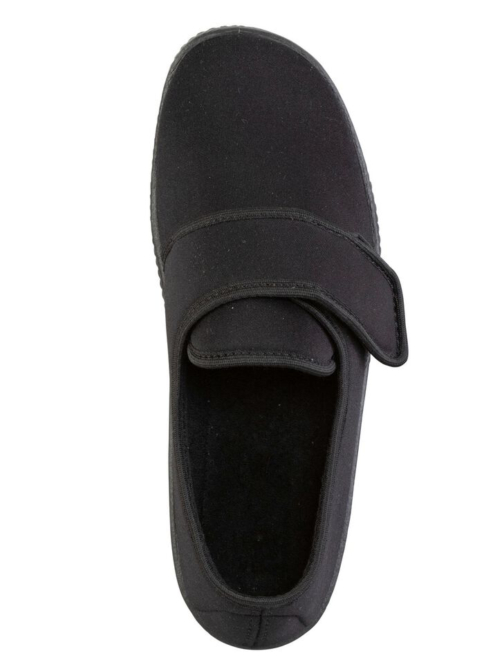 Hausschuh aus weichem, elastischem Textilmaterial 