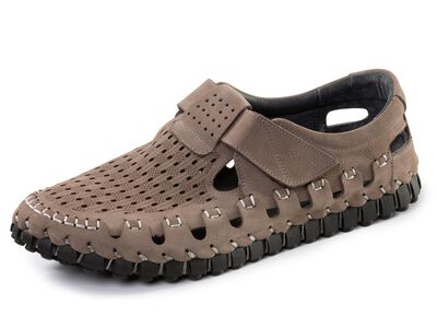 Sommerliche Herren-Slipper, mit herausnehmbarem Fu&szlig;bett 
