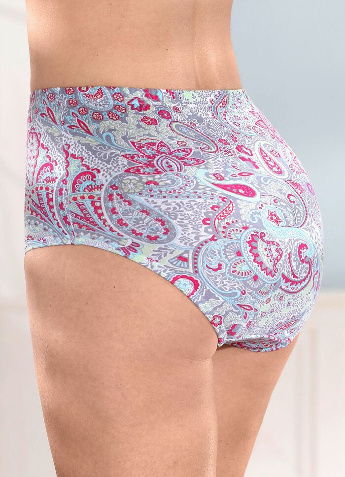 F&uuml;nferpack Slips mit Paisley-Dessin 