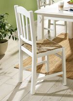 St&uuml;hle, 2er-Set, mit Gestell aus massivem Buchenholz WEISS