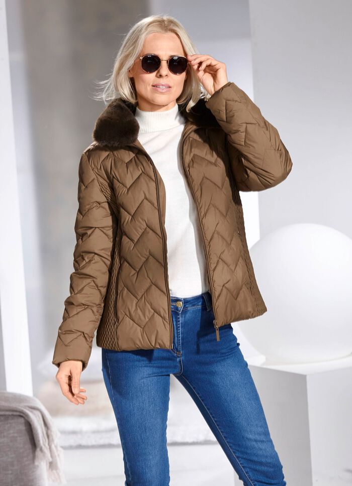 Jacke mit fabelhaftem Zickzack-Stepp 