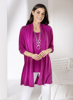 2-teiliges Set bestehend aus Shirtjacke und Trägershirt 