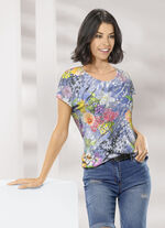 Attraktives Shirt mit überschnittener Schulterpartie 