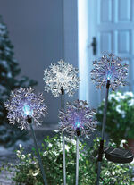 Solarstecker, Eiskristalle 4er-Set 