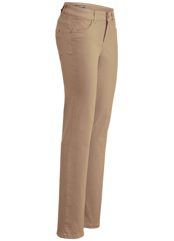 Magic-Jeans in 5-Pocket-Form COGNAC