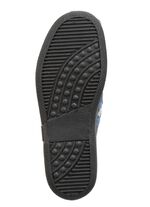 Pantoffel mit Bl&uuml;ten-Dessin JEANS-ECRU