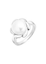 Ein blühender Blickfang – Damenring aus Silber mit Blumendesign 