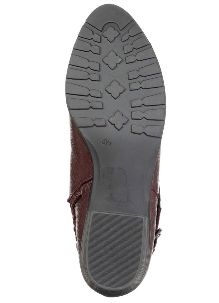 ELENA EDEN, bequeme Damen-Stiefeletten, Winterschuhe, Weite G, mit Reißverschluss BORDEAUX