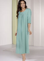 Nachthemd mit Faltenlegung und knöchellang JADE