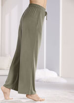 Lange Laurina Lounge-Hose, mit Kordelzug und Taschen 