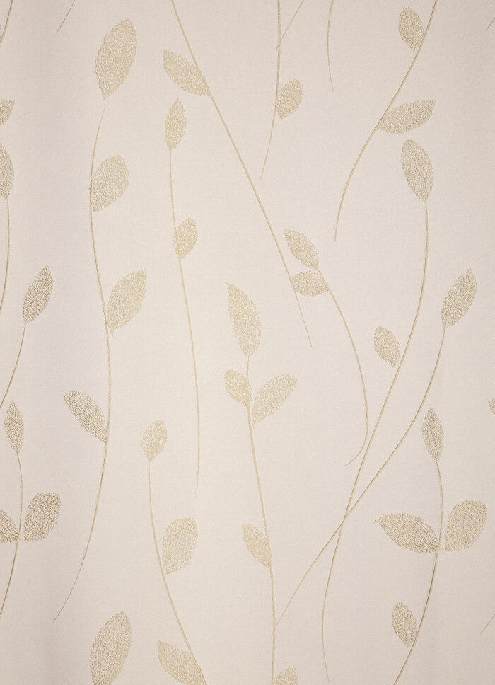 Übergardine in Stickerei-Optik mit Kräuselband 