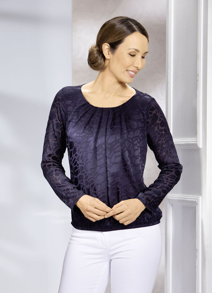 Tunika mit hübscher Fältelung 