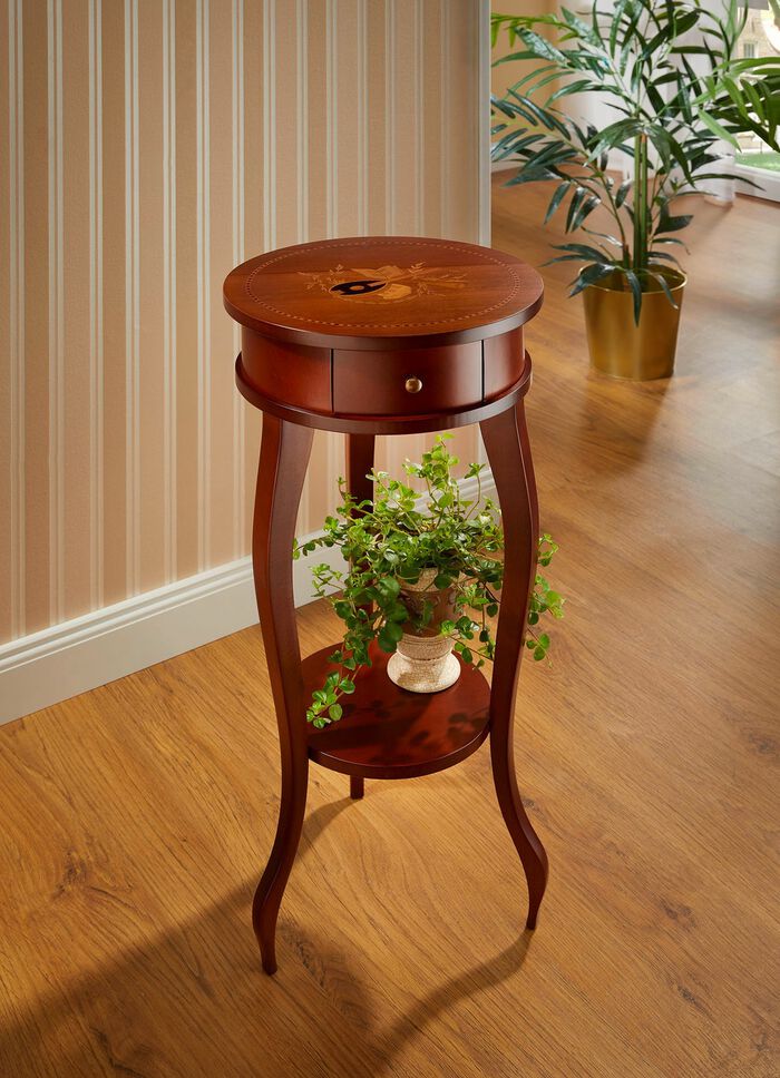 Beistelltisch mit Intarsien 