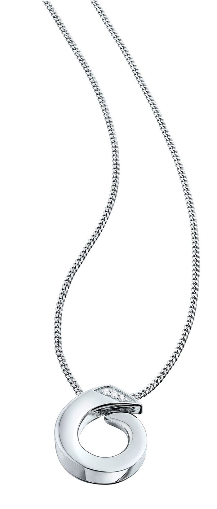 Massiver Anh&auml;nger aus Platin mit 3 lupenreinen Brillanten 