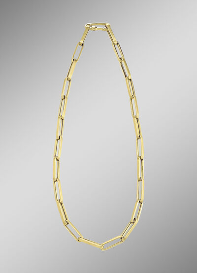 Interessante Glieder-Halskette aus Gold- 