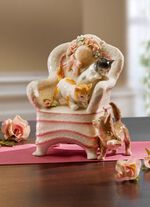 Spieluhr Katzen aus Porzellan 