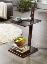 Beistelltisch mit höhenverstellbarer Tischplatte WALNUSS