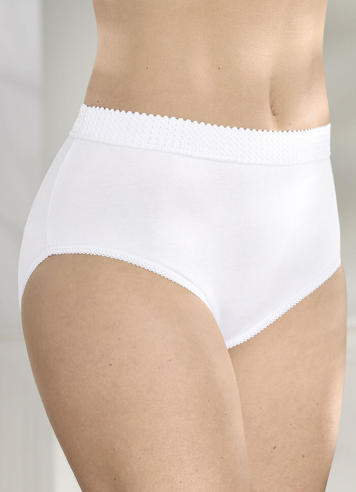 Sechserpack Slips mit elastischen Beinabschl&uuml;ssen 