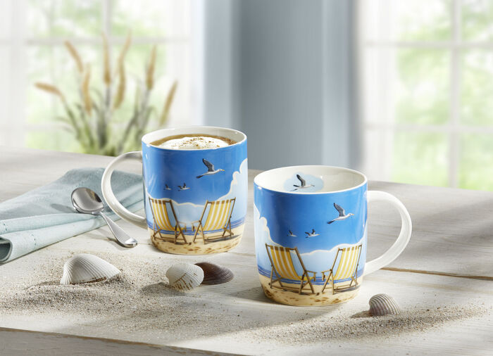 Henkelbecher aus hochwertigem Porzellan 