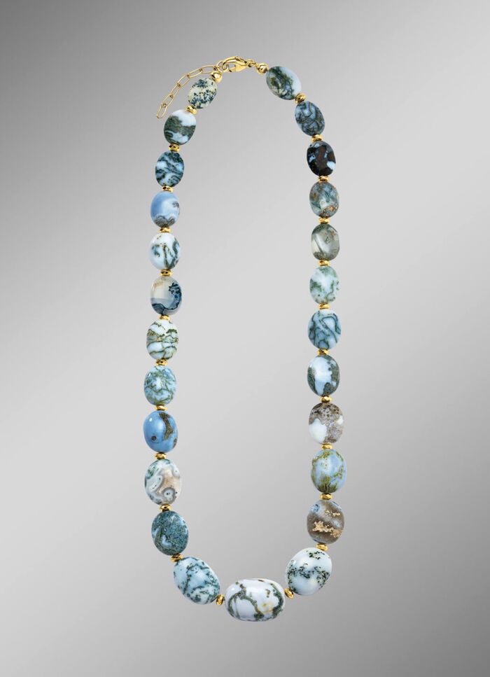 Strahlende Garnitur mit Opal und H&auml;mati 