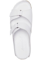 Andrea Conti Pantolette mit zwei verstellbaren Klettspangen WEISS