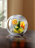 Beleuchtete Glasdekoration 