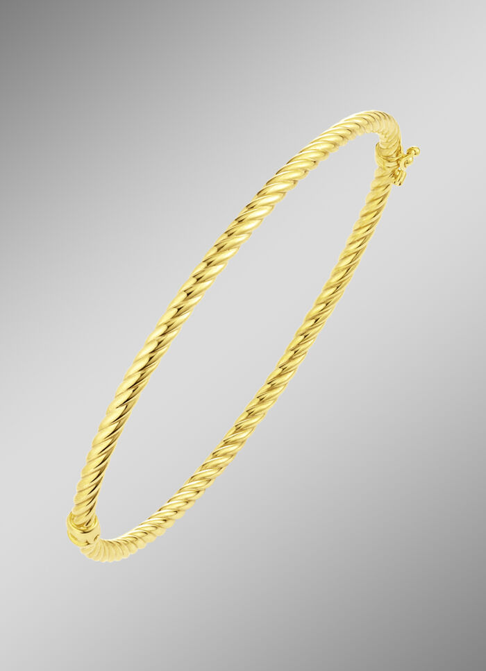 Gedrehter Armreif mit Steckschloss 