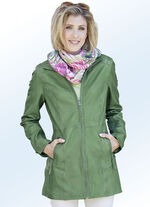 Lederjacke mit Steh-Umlegekragen 