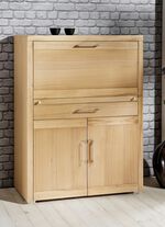 Sekretär mit massiver Front KERNBUCHE