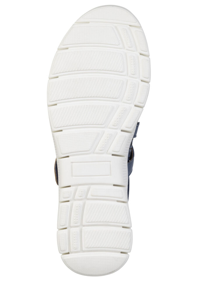 ELENA EDEN, sommerliche Damen-Spangenschuhe, Weite H, mit herausnehmbarem Fu&szlig;bett JEANS