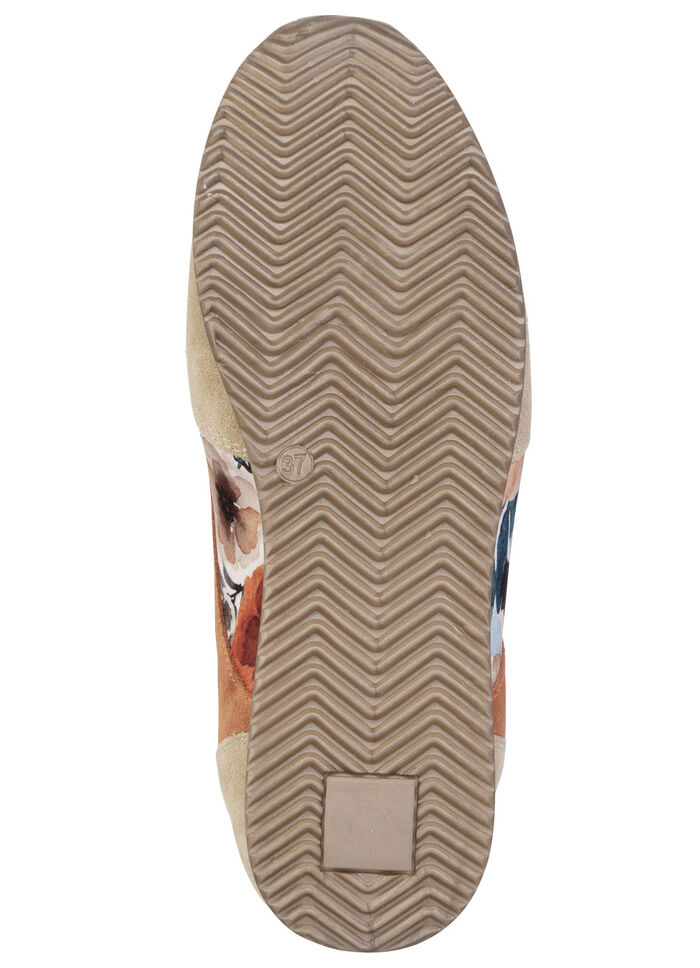 ELENA EDEN, schicke Damen-Sneaker, Weite G, mit herausnehmbarem Fußbett TAUPE-BUNT