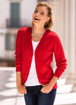 Strickjacke mit Z&ouml;pfchendessin 