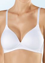 Naturana Zweierpack BH mit gepolsterten Cups 1X WEISS, 1X Puder