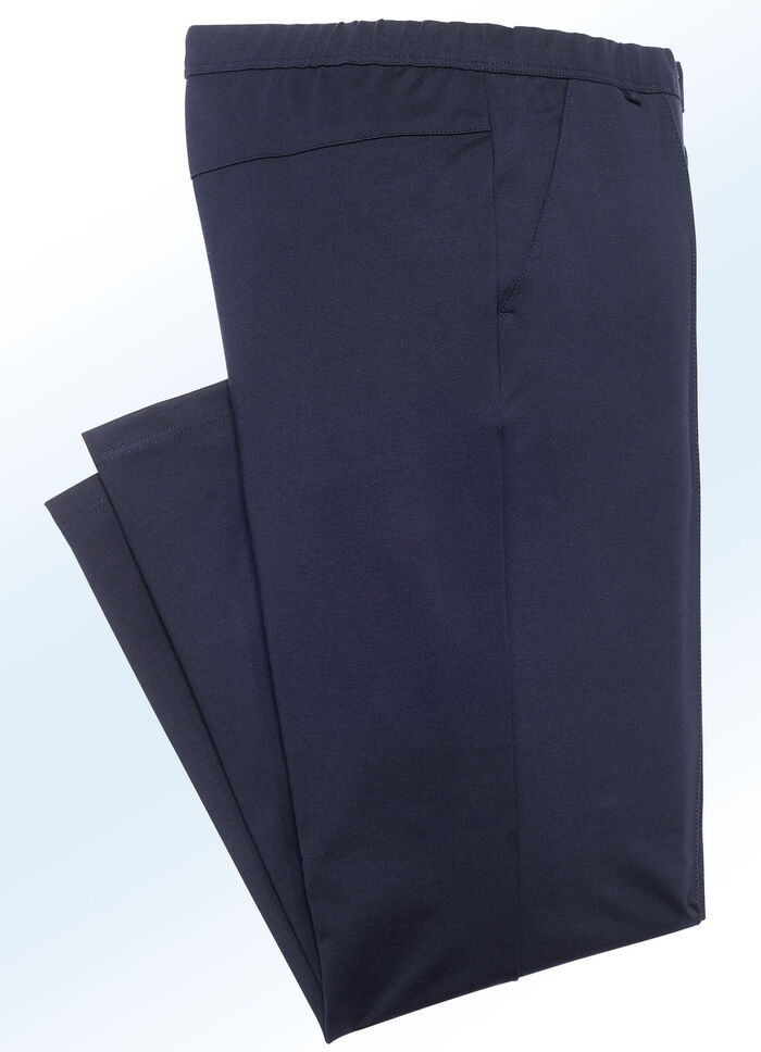 &bdquo;Klaus Modelle&ldquo;-Schlupfhose mit breitem Dehnbund in 6 Farben MARINE