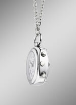 Funk-Anhängeruhr mit sprechender Zeitansage auf Knopfdruck 