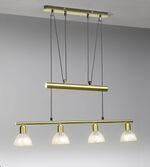 Pendelleuchte aus mattem Metall MESSING