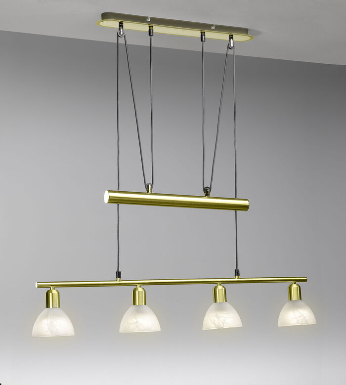 Pendelleuchte aus mattem Metall MESSING