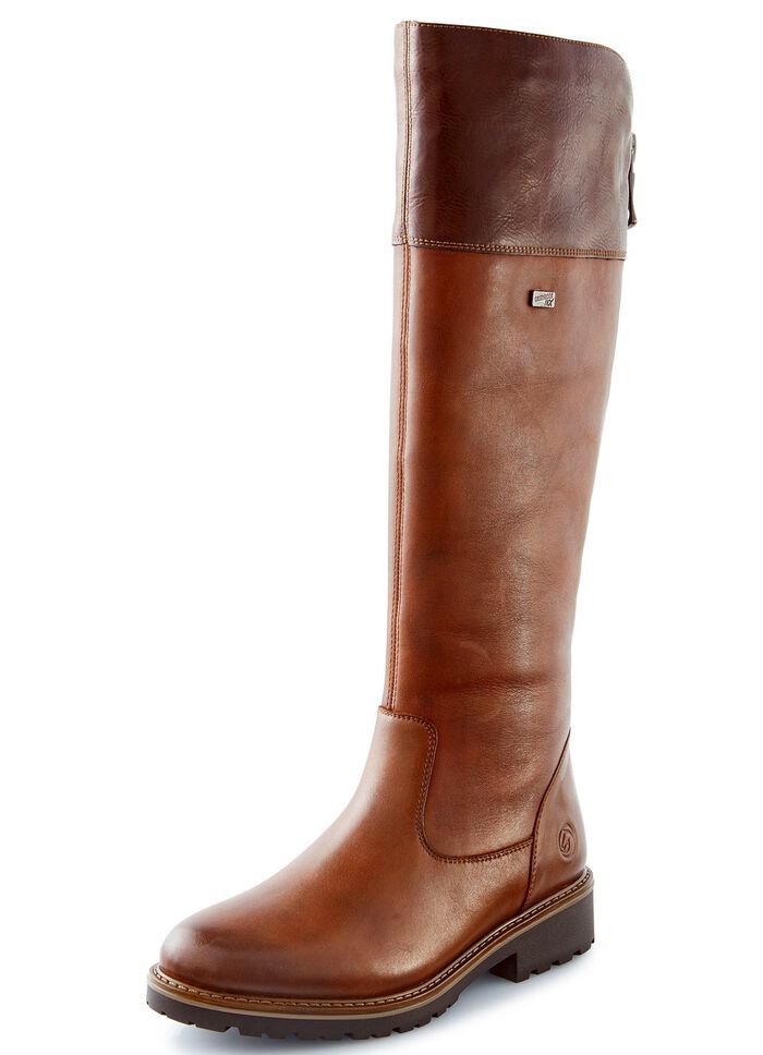 Remonte, gef&uuml;tterte Damen-Stiefel, Winterschuhe, Weite G, mit Rei&szlig;verschluss MARONE-MOKKA