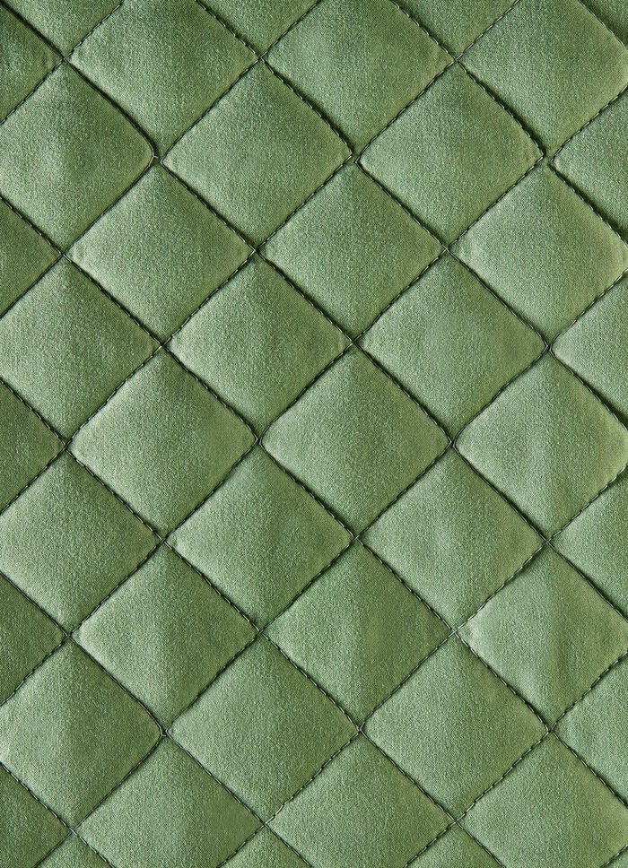 Stuhlhusse mit Taschen und Bandeinfassung GR&Uuml;N