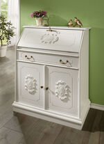 Teilmassiver Sekretär im Landhausstil 