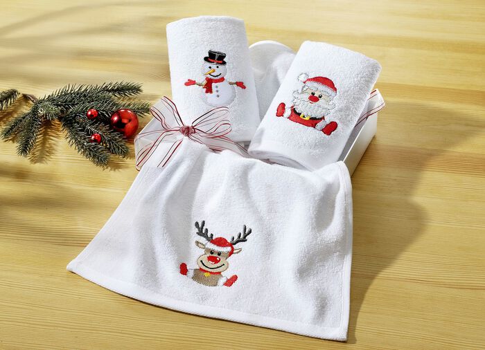 3-teilige Frottier-Geschenkbox 