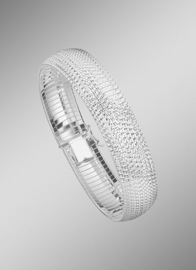 Diamantiertes Armband aus Silber 