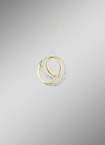 Anhänger in Bicolor mit Zirkonia 