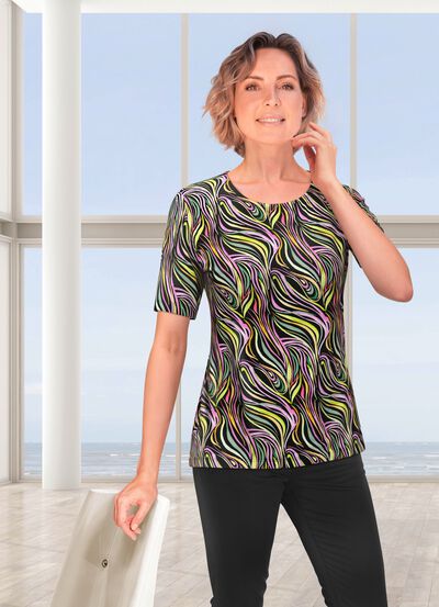 Shirt mit rundem Halsausschnitt 