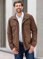 Lederjacke mit Brusttaschen 