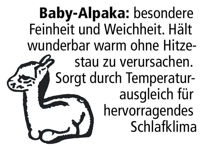 Webpelzdecke und Kissenbezug aus Alpakawolle NATUR